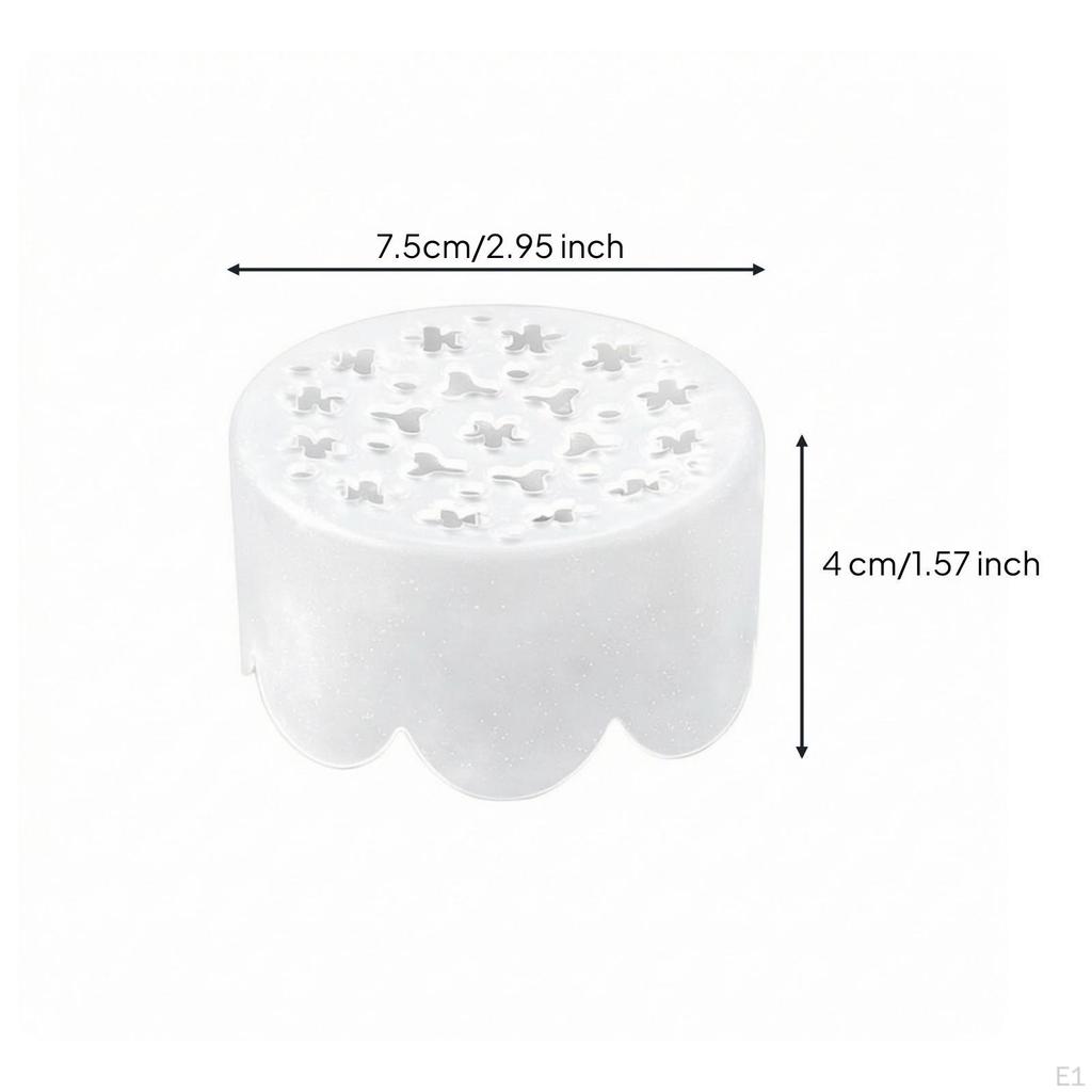 Floral Arrangement Support Rack Flexible Silicone Flower Arranger Transparent Vase Insert with Holes