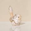ABUL-Enamel Bird Jewelry Box, Cartoon Style, Hard Case For Rings And Small Trinkets, For Blue And For PINK