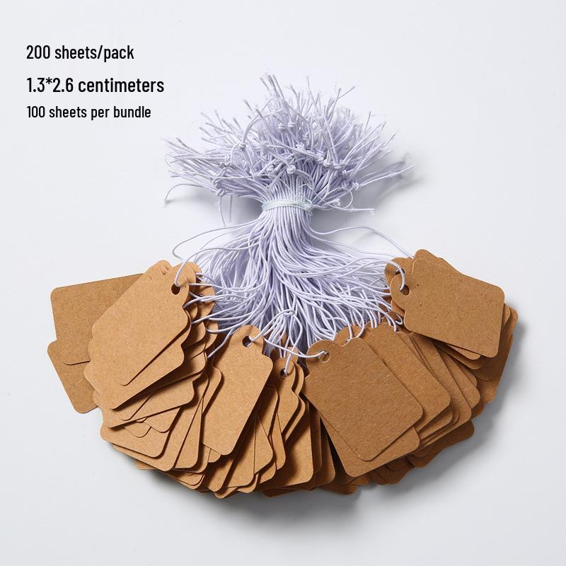 

200 шт. Эластичные шнурки для подвесных бирок для ювелирных изделий, ценников