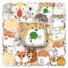 50PCS Cute Hamster Cartoon Stickers for Notebooks, Diaries, Luggage, Cars & Motorcycles - DIY Decorative Set