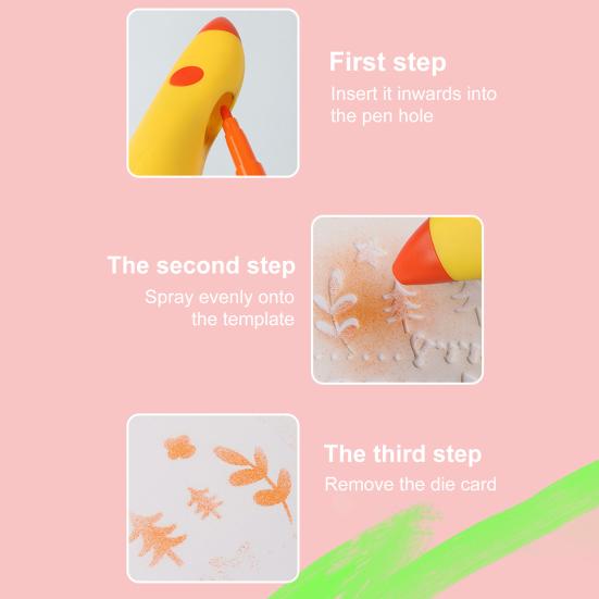 Elektrisk spraypenn Airbrush Sett USB Oppladbar Ergonomisk design Komfortabelt grep Vaskbar spraymalingspenn