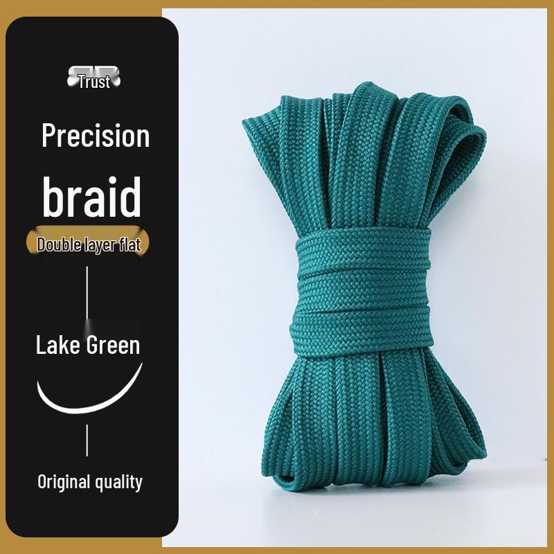 Mångsidiga platta skosnören för män och kvinnor - Original Svart, Vit, Färgglada, Rosa, Grå