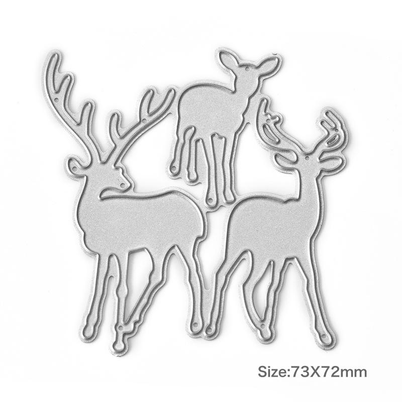 

Рождественский олень трафарет металлический штамп для резки Практика резки практическое занятие по скрапбукингу альбом ремесло серебряный