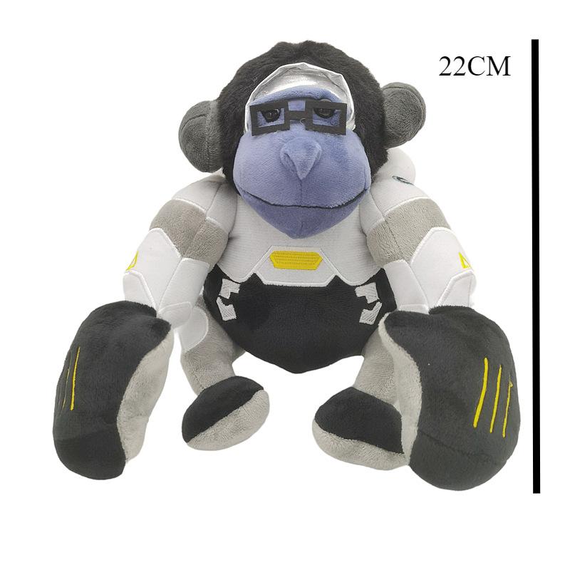 Творческий Новый Jumbo Winston Plush OverWatch Winston Gorilla Plush Doll Подарок На День Рождения Аниме Plush Jumbo Winston Plush Overwatch Height 22cm