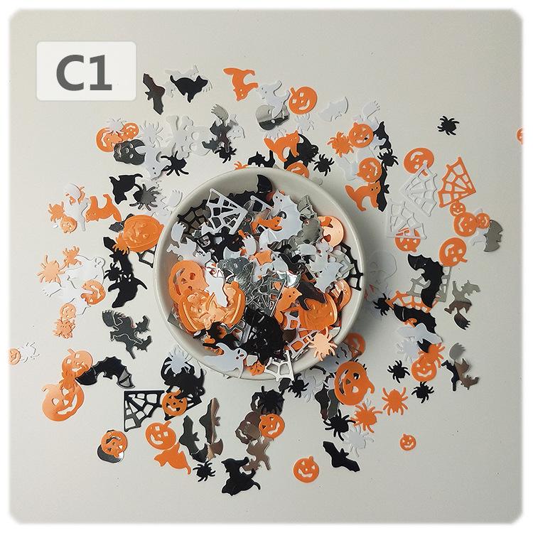 Yaleduo Halloween Skull Spider Pumpkin Sequin Accessories for Costume Photography