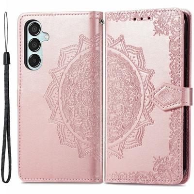 Samsung Galaxy M15 5G Flip Case, Mandala, Pink