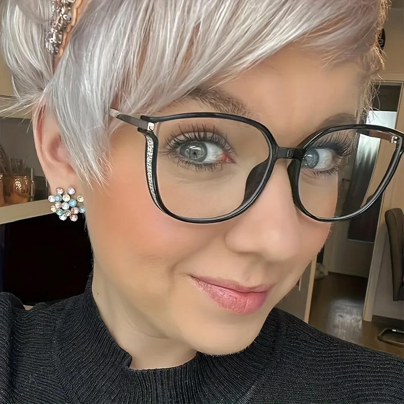 Fashion Women Glasses Frame Men Square Lightweight Plastic Spectacles Optical Clear Lens Eyeglasses