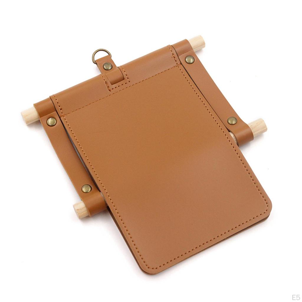 Holder, Creative PU Leather Toilet Tissue Roll Dispenser and Hangers Wall Mounted for