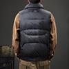 Winterlicht weiße Entendaunen Stehkragen Daunenweste Herrenweste Thermoweste Amerikanische Trendmarke ärmellose Jacke