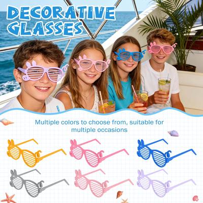 Children's  Brightly Colored Sunglasses  Plastic Fun Accessories For Parties, Costumes