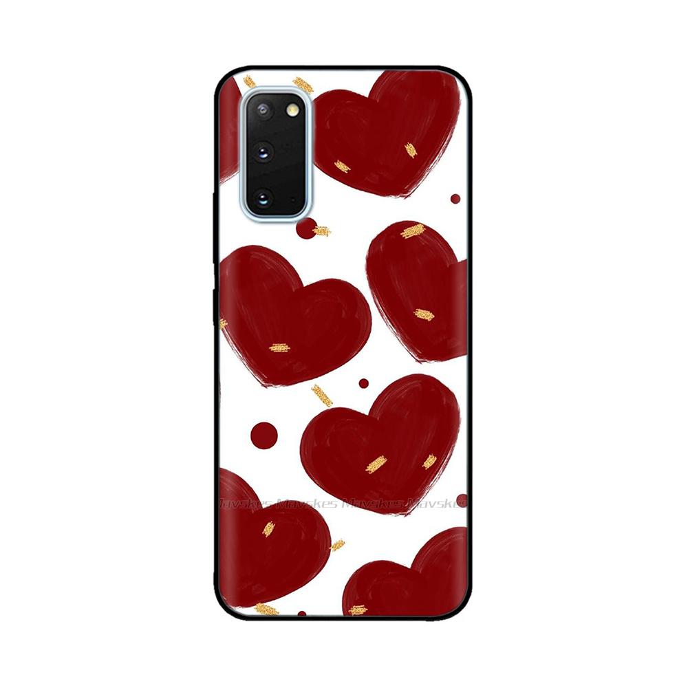 For Samsung Galaxy S20 Case Heart-Butterfly Phone Cover For Samsung S20 FE Liquid Silicone Fundas for Samsung S20 Ultra S 20