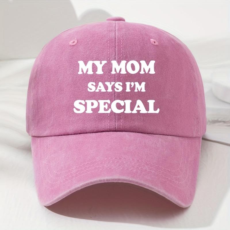 MY MOM Soft-Top Baseballkappe für Damen und Herren, Modische Outdoor-Hut, Lässige Hip-Hop-Kappe