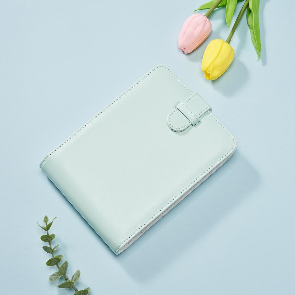 6 Inch 40 Pockets Mini Pure Color PU Leather Photos Album Binder Photo Album Foto for Gift Present