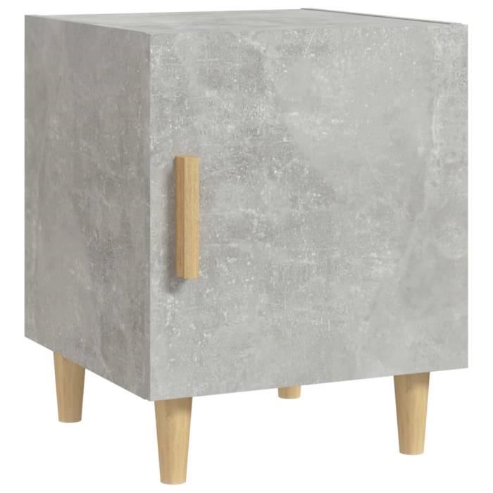VidaXL Bedside Table Concrete Grey Engineered Wood 812050
