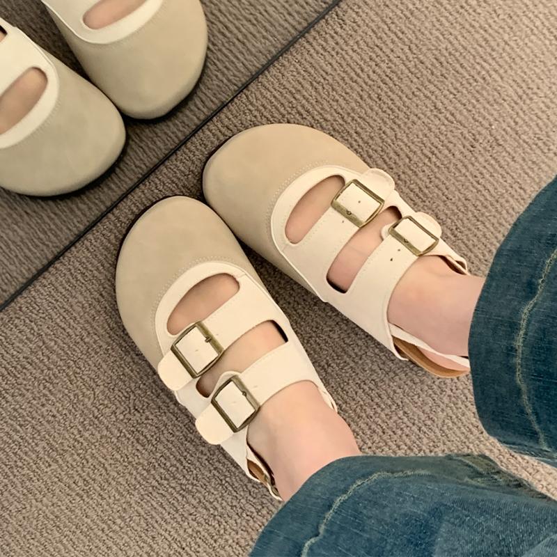 

Flats Women Sandals Dress Designer Shoes Summer Woman Slides 2025 Cozy Slippers Dress Casual Sport Sandalias De Mujer 40 бежевый