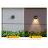 2/4pcs Solar Wall Light LED Fence Lamp Outdoor Garden Waterproof Lighting Warmlight for Courtyard Exterior Wall Decorative Light
