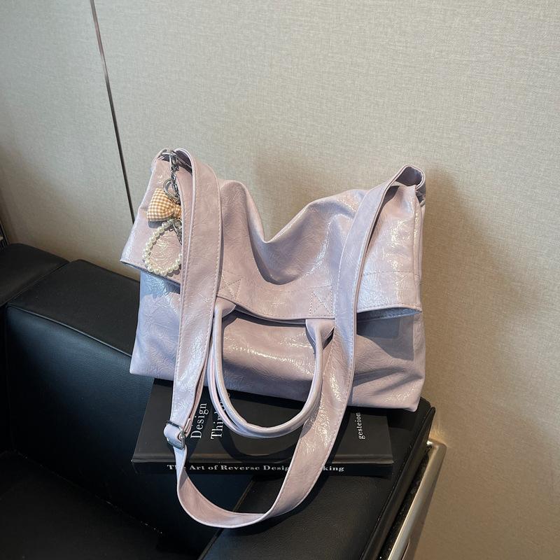 Large capacity portable commuter bag women's new fashion tote bag versatile shoulder messenger bag