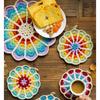30Pcs Circle Mesh Plastic Canvas for Embroidery Stitch Needlepoint