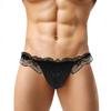Sissy Thong Men Gay Underwear Low Rise Lace Briefs Thong Bikini