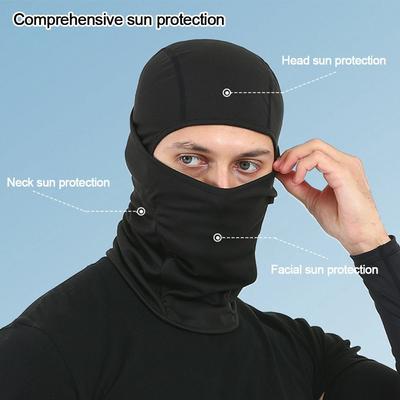 Hiking Scarves Helmet Liner Hats Motorcycle Cycling Helmet Bicycle Hat Face Cover Full Face Cap Cooling Neck Cycling Balaclava