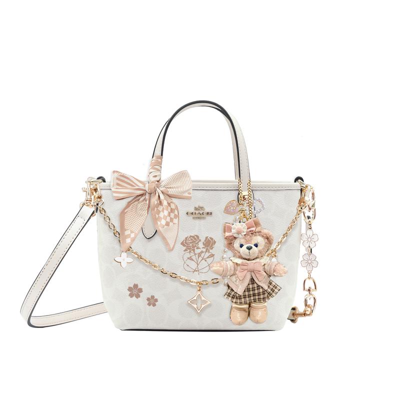 

COACH handbag [Customized bag] City 15 detachable shoulder strap Tote bag Tote bag shopping coated Star Butterfly basic package (bag + dust bag) коричневий