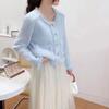 Women's Fashion Casual Solid Color Print Autumn Winter Long Sleeve O-Neck Sweaters