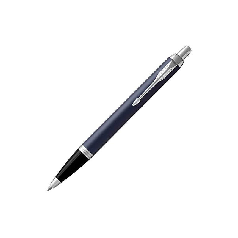 PARKER IM Ballpoint Pen, Royal Blue CT, Medium Nib, Oil-based Ink, Gift Box Included, Genuine Imported Product, 1975640