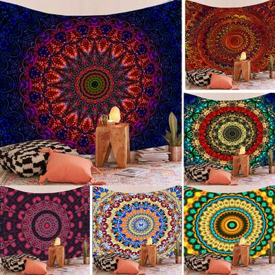Indická mandala gobelín Nástenný záves Farebné Boho Home Dekor Plážová prikrývka Deka Izba Dekor Estetické bohémske gobelíny