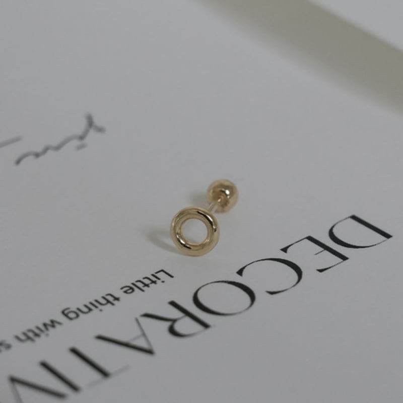 

youngglow 14k circle line piercing White Gold (Single) (5,000 won)