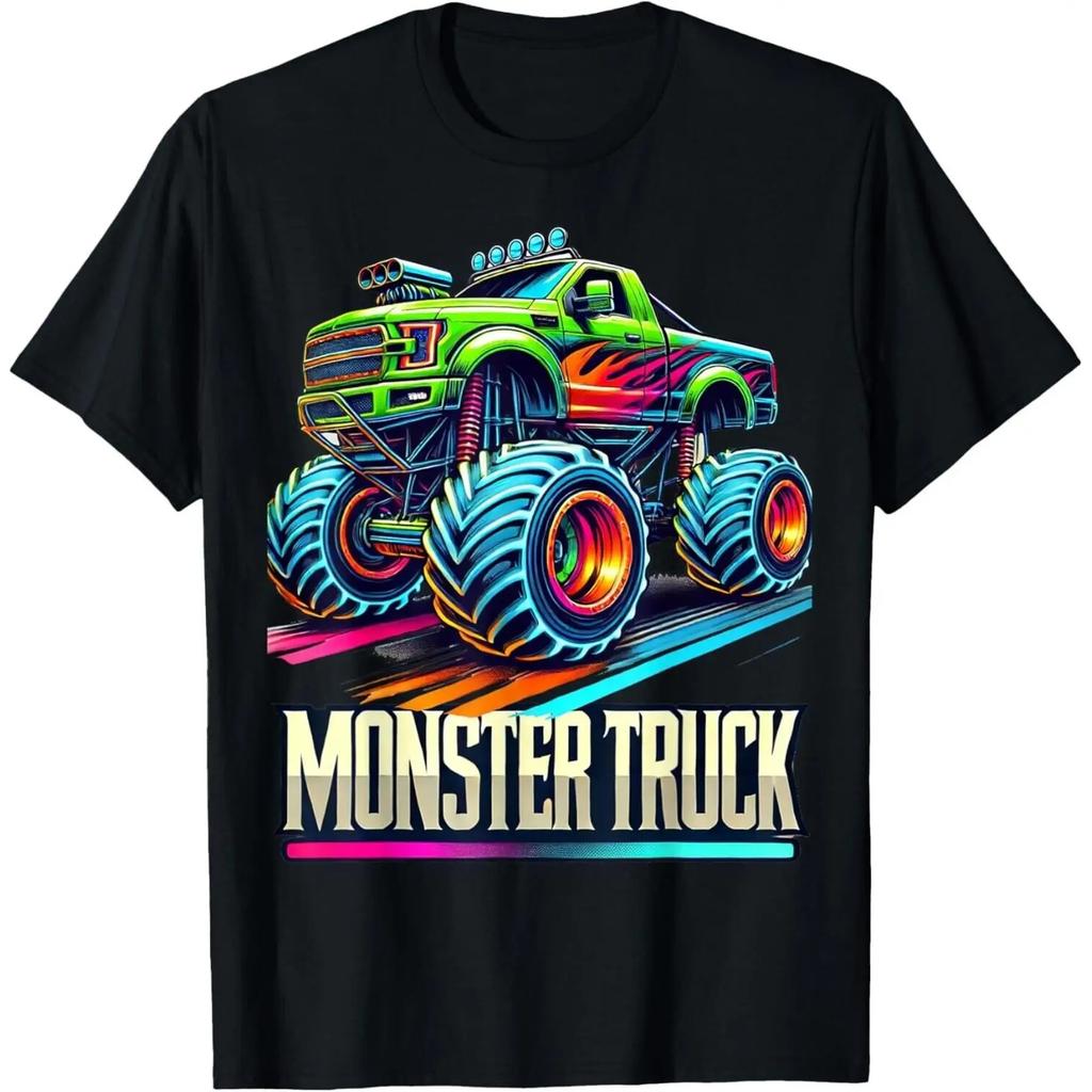 Monster Truck Birthday Party Retro Vintage Monster Trucks T Shirt Unisex Shirt