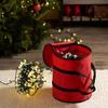Round Christmas Storage Bag Red Christmas Light Bag Christmas String Lights Storage Bag  Tree Light