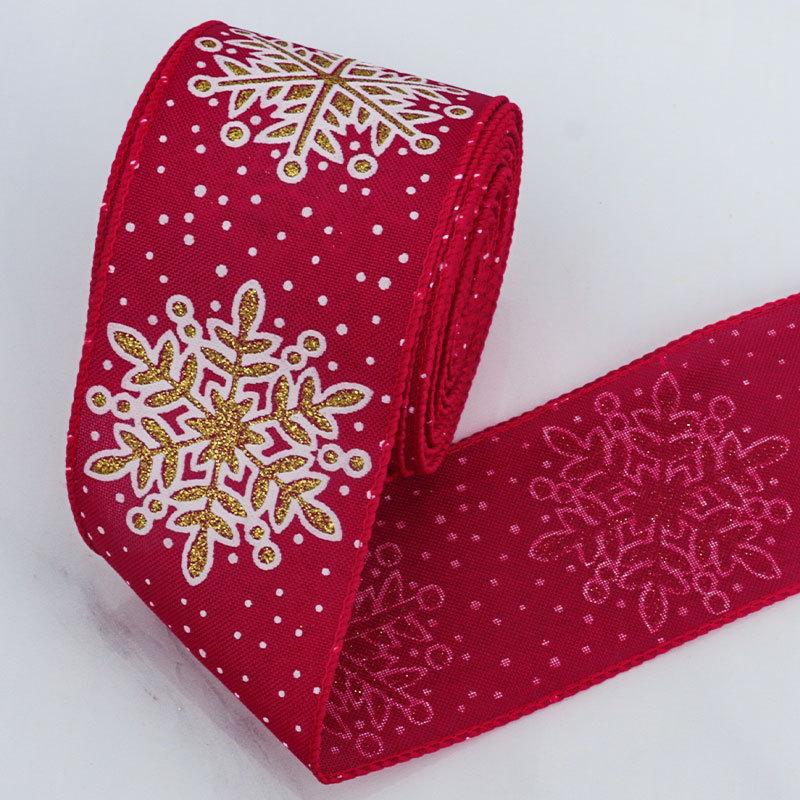 

Романтичный и уютный рождественский принт в виде серебряной снежинки, имитация пеньковой ленты, рождественский подарочный пакет, украшения, фон, настенная подвесная лента сверху 6.3cm*10 yards
