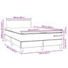 Box Spring Bed with Mattress Pink 120 x 220 cm Velvet