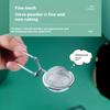 1 STÜCK Edelstahl Mehlsieb Teekugel Pulverfilter Artefakt Haushalt Griff Tee Runder Filter Tee Gewürz