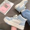 Fashion Blue Platform Sneakers Women's Sports Shoes Vintage Casual Vulcanize Kawaii Lolita Harajuku School Boot Female Flats New Trend