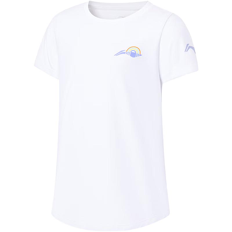 LI-NING Girls  Quick-Dry Athletic Short-Sleeve T-Shirt 120