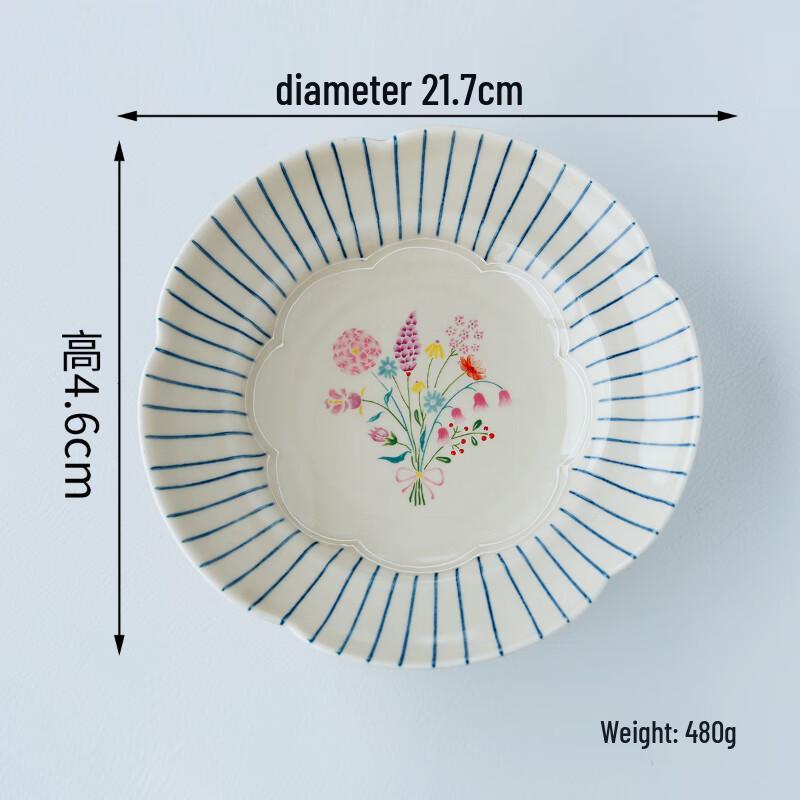 

ZISIZ Ceramic Petal Plate