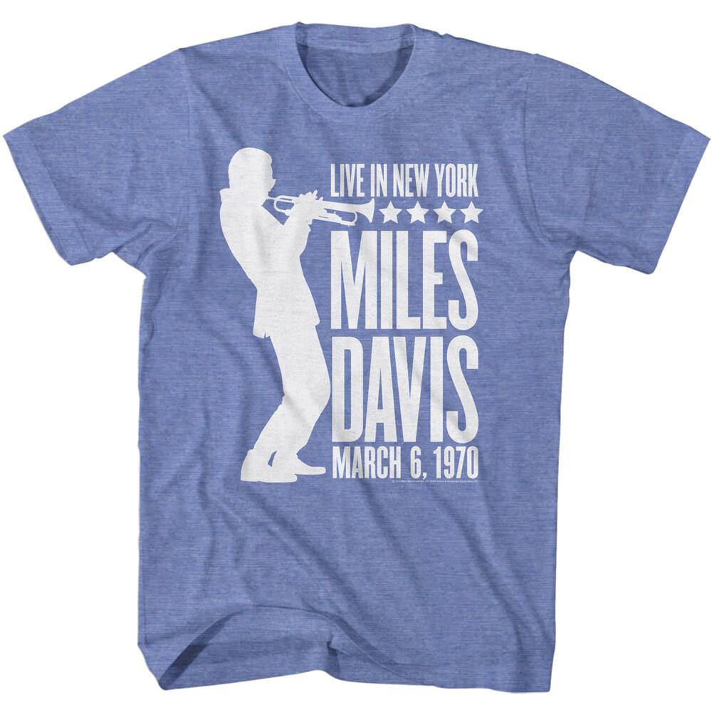 

Miles Davis Mens T-Shirt 1970 Live NYC Music Festival American Trumpeter Jazz Unisex T-Shirt S