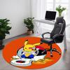 1pc Pikachu Pokémon Chair Carpet for Office, Indoor Non-Slip Polyester Fiber Carpet,  Machine Washable, Durable Construction Yy251205102