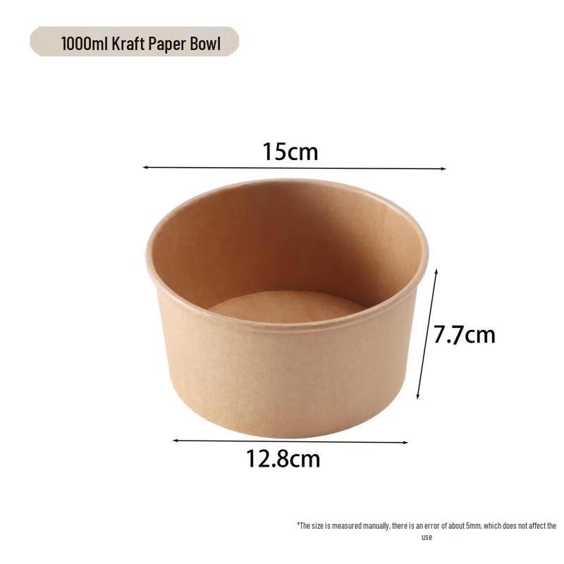 

Yipan Disposable Kraft Paper Bowl