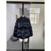 Womens Hooded Down Jacket Slim Fit Warm Shiny Reflective Strap Coat Fall Winter Daily Outdoor Commute