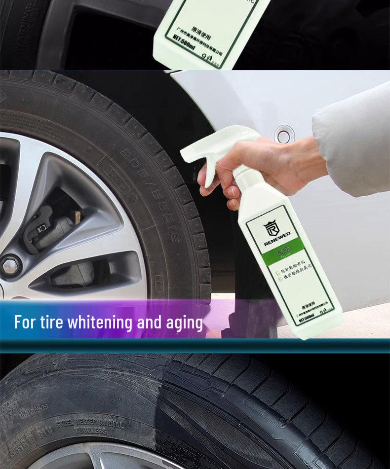 Tire Shine & Protection Wax: Durable Blackening, Anti-Aging Coating for Enhanced Glaze and Maintenance