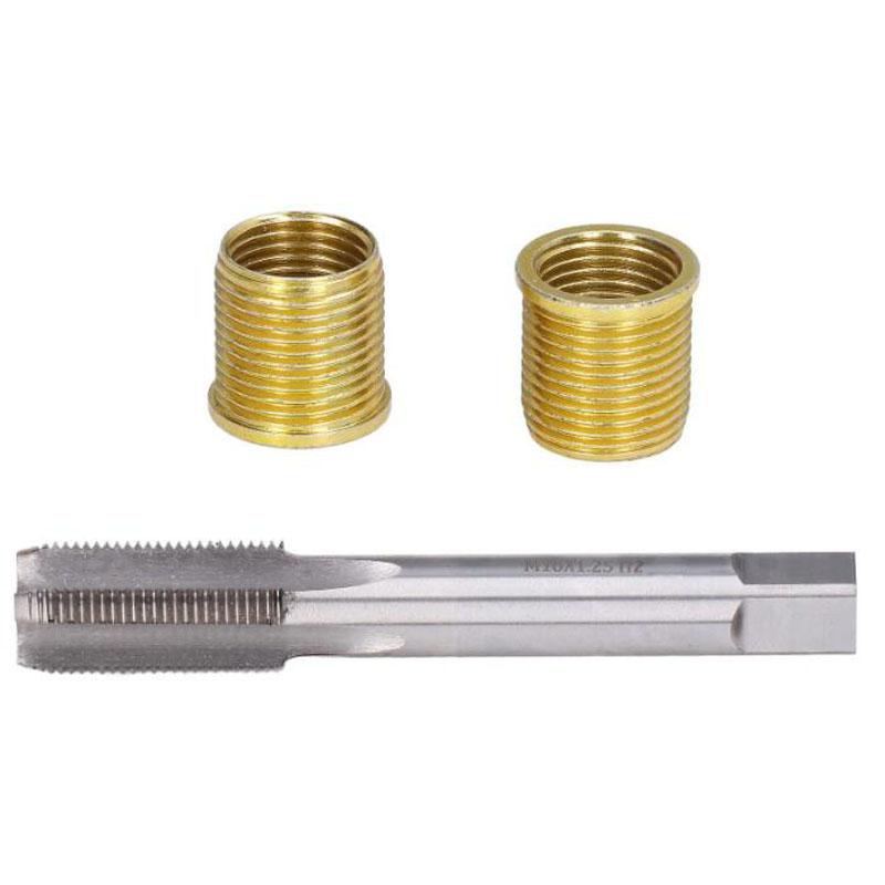 Spark Plug Thread Tap Thread Inserts Spark Plug Thread Repair Tools Gasoline Engine Metal M14x1.25 Inserts and M16x1.25 Tap Kit