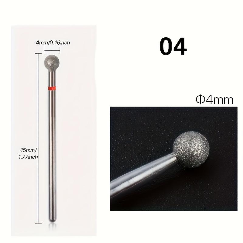 1/5Pcs Red Diamond Nail Drill Bit Milling Cutter for Manicure Electric Rotary Burr Cuticle Tools Accessories