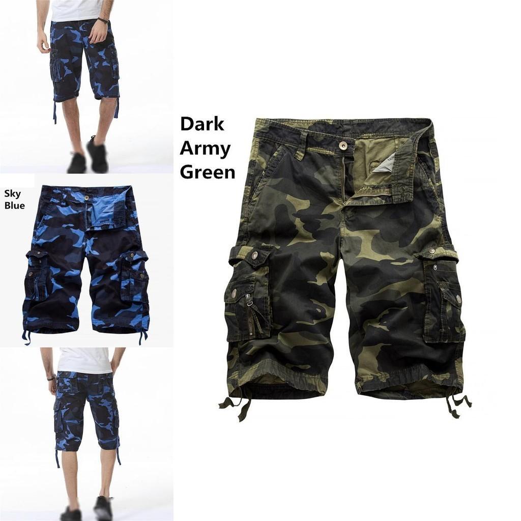 Durable And Comfortable Men's Tactical Military Army Camouflage Cargo Shorts With Multiple Pockets