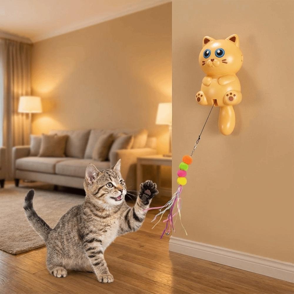 Smart Electric Cat Toy Retractable Hanging Door Cat Toy Durable Kitten Teasing Toy Indoor Cat