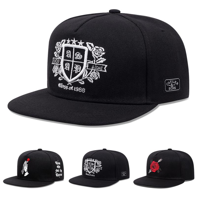 2026 New HipHop Skateboarding Hat Rose Letter Embroidered Baseball Hat Daily Casual Decoration Sunshade Hat Unisex Flat Edge Hat