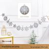 Christmas Tree Hanging Ornaments & Festive Decorations with Atmosphere Lights & Pull Flowers