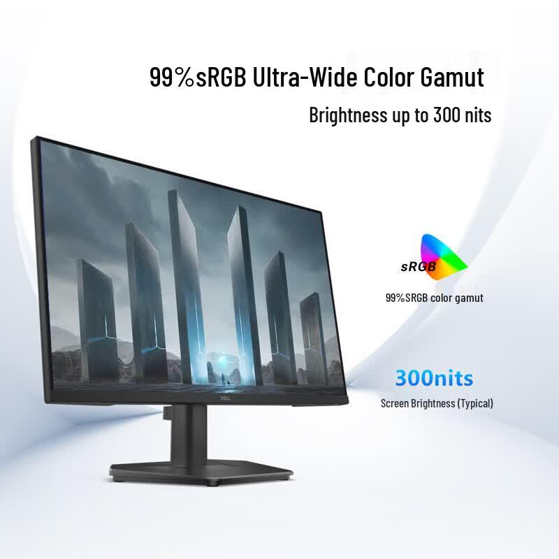 Dell 23.8" FHD 200Hz Gaming & Office Monitor CN plug (adapter included)