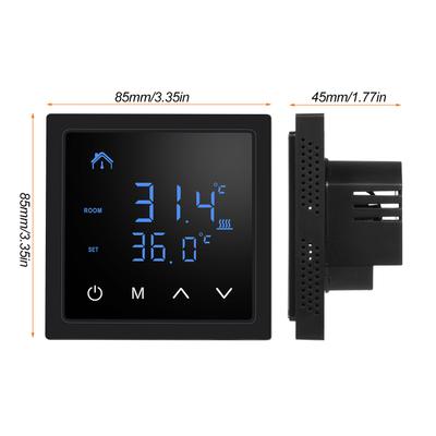 Smart Thermostat 16A Floor Heating Temperature Controller with LED Touch Screen 85 265V Electric Heating Control